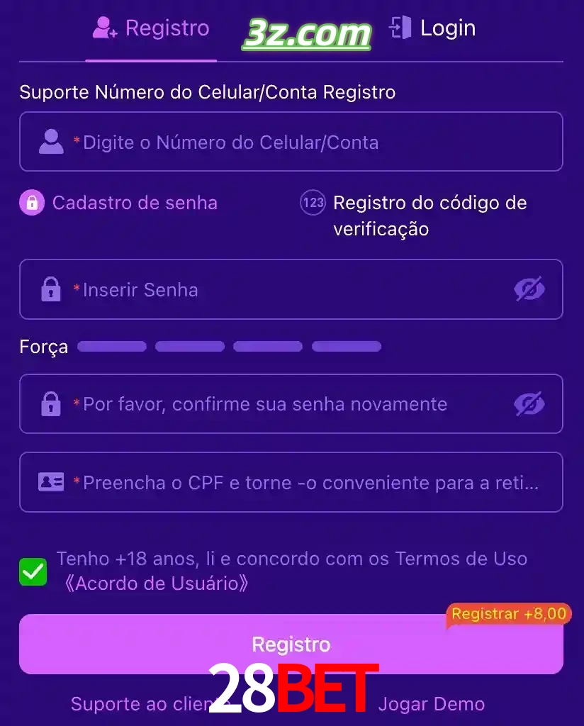 bonus de cadastro imediato