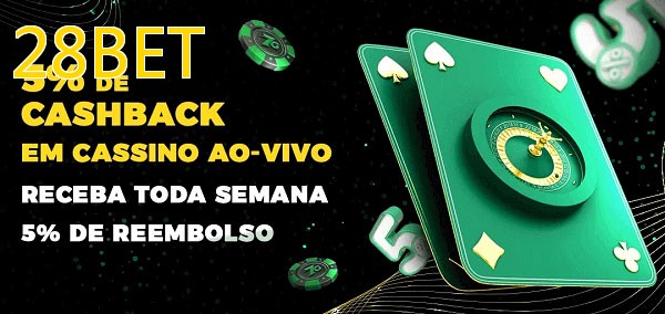 Promoções do cassino ao Vivo 28BET